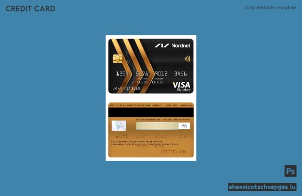Vorschau der Visa-Signaturkarte der schwedischen Nordnet AB Bank